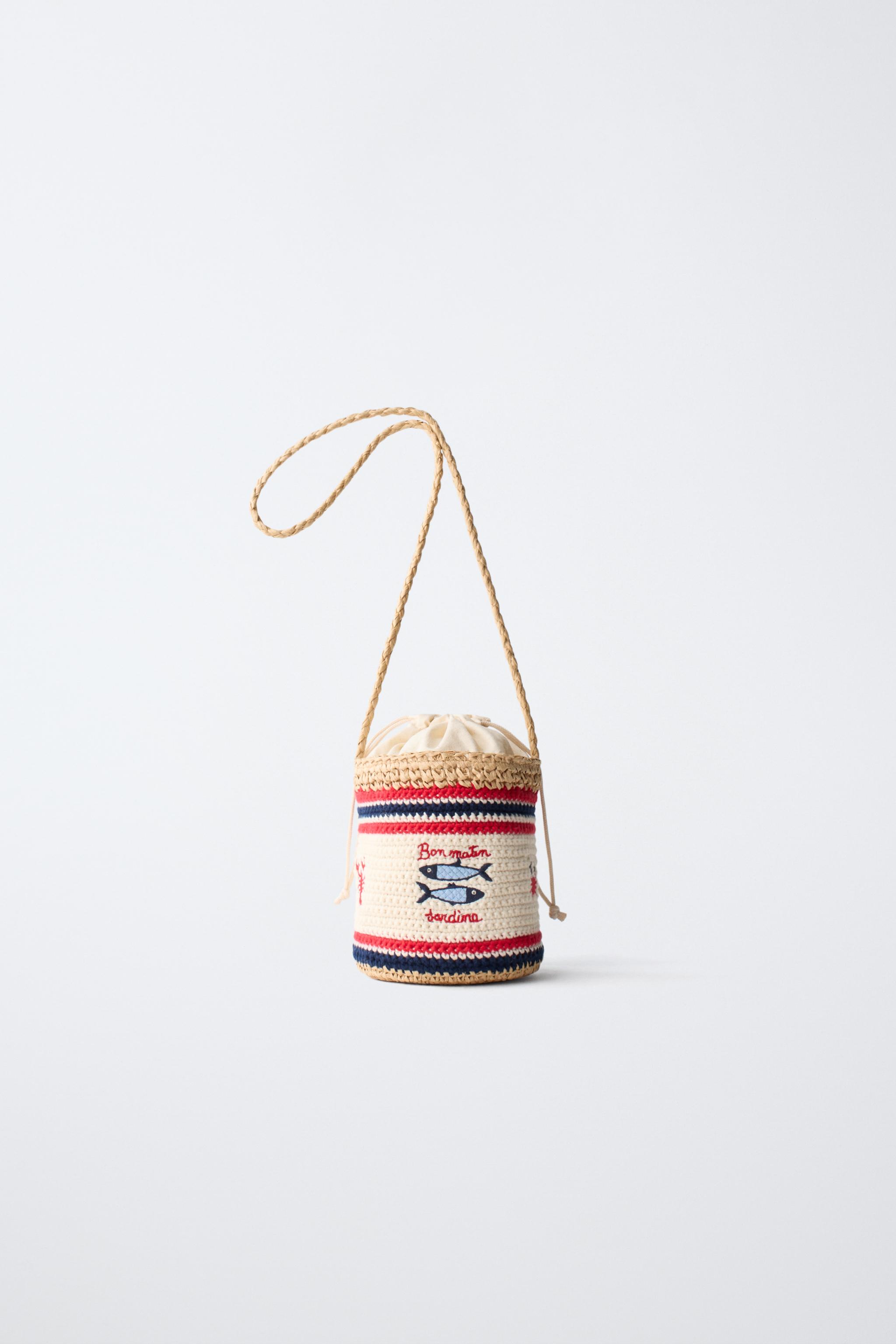 SAC BANDOULIÈRE EN CROCHET POISSONS